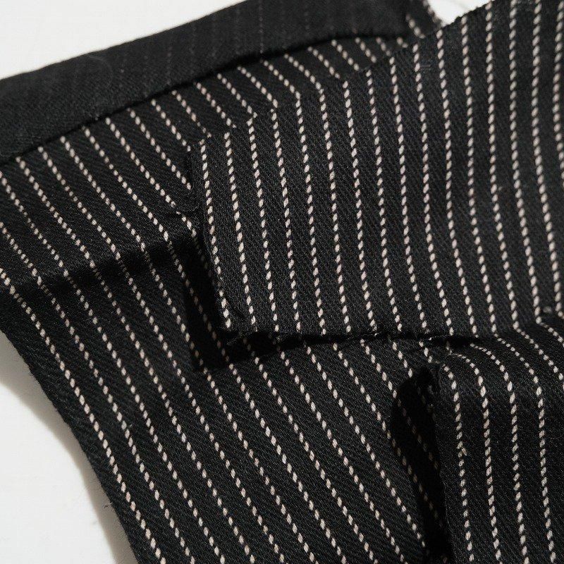 1920's BLACK ROPE STRIPE FABRIC