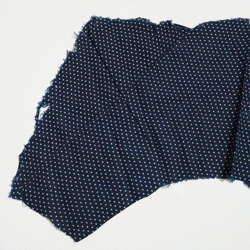 1910's ANTIQUE INDIGO STAR DOT FABRIC