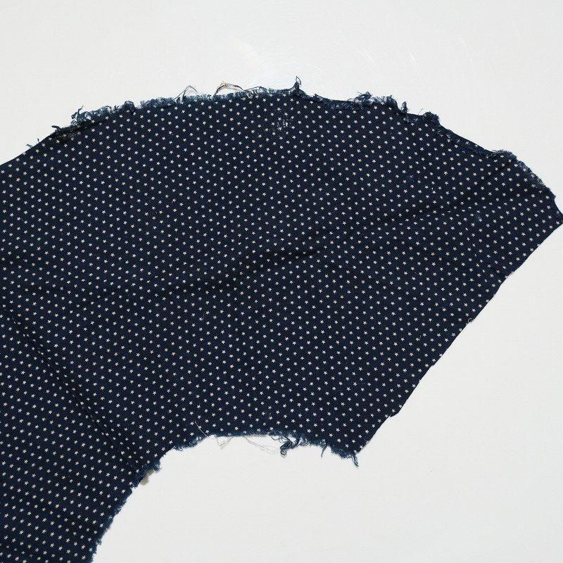 1910's ANTIQUE INDIGO STAR DOT FABRIC