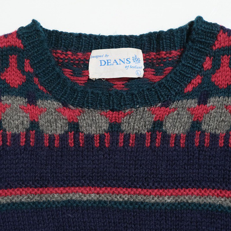 1980's DEANS NORDIC SWEATER