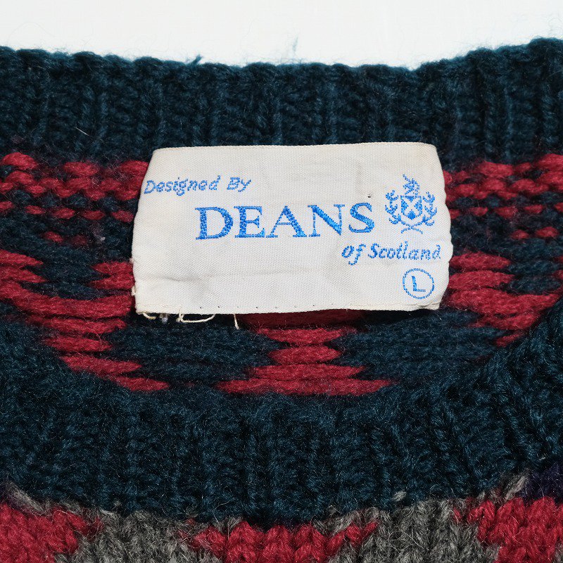 1980's DEANS NORDIC SWEATER