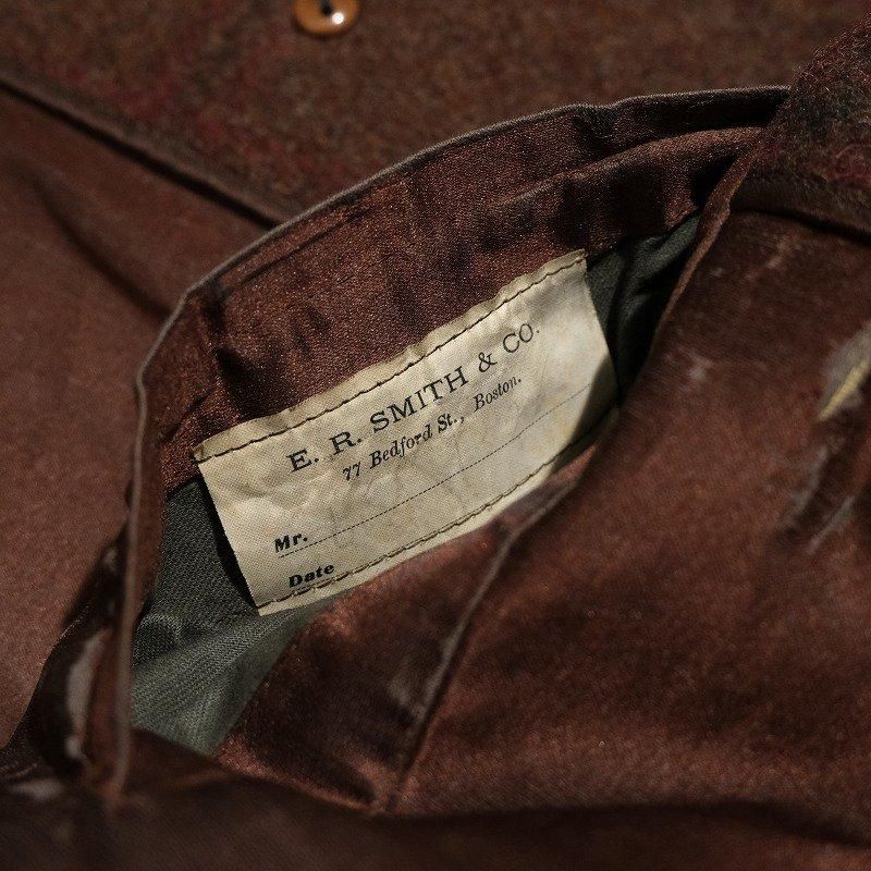 1910's E.R. SMITH & CO. DOUBLE BREASTED COAT