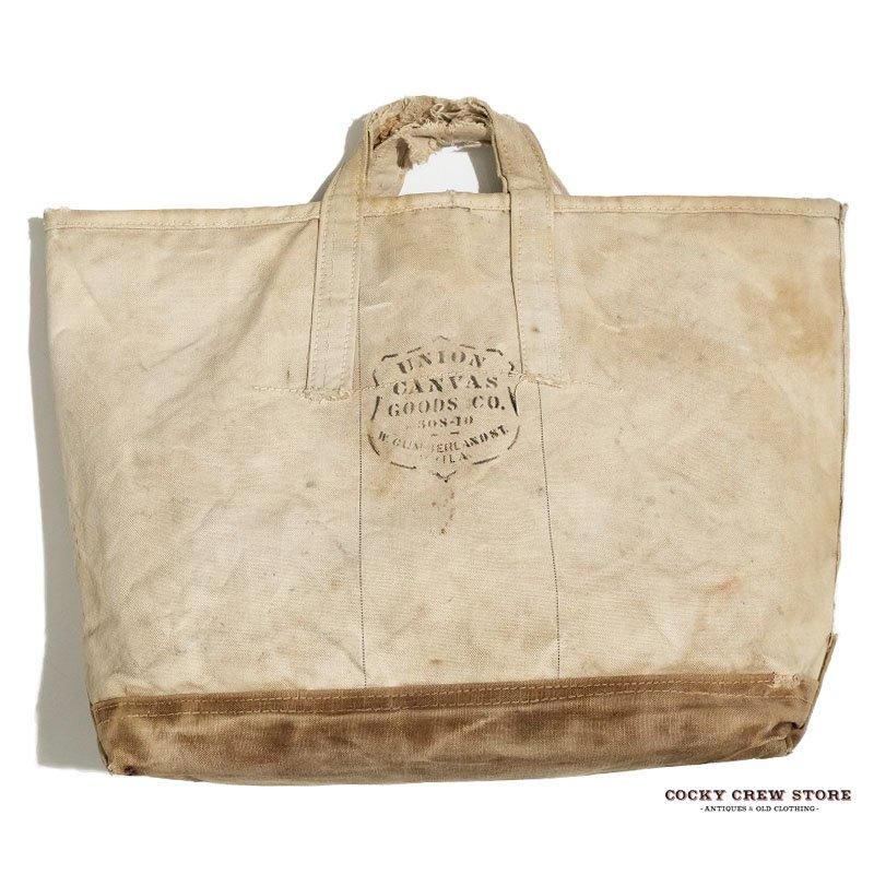 1930's UNION CANVAS GOODS CO. CANVAS BAG