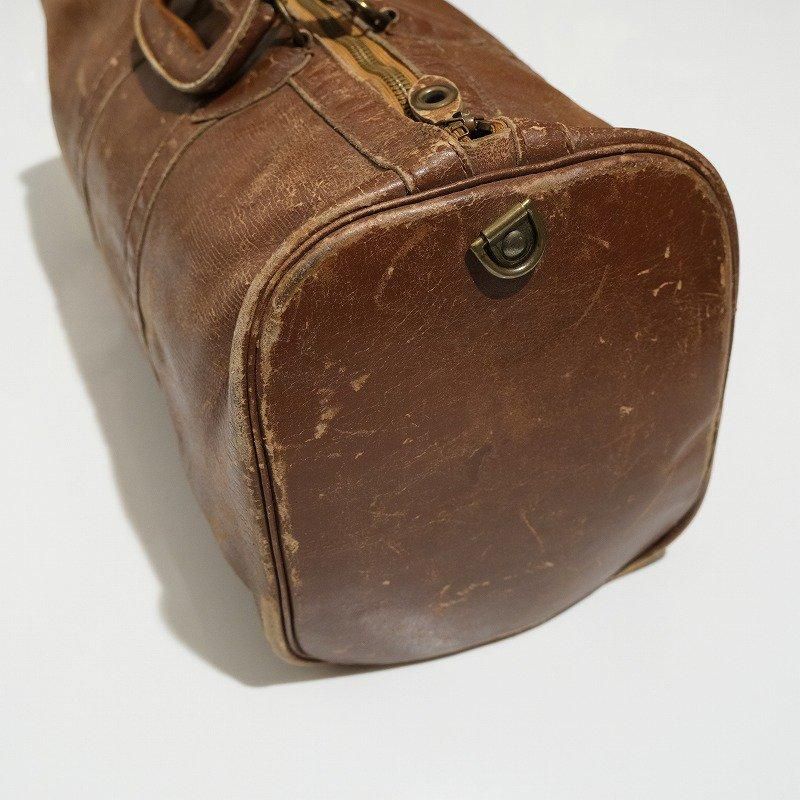1920's TALON HOOKLESS LEATHER BOSTON BAG