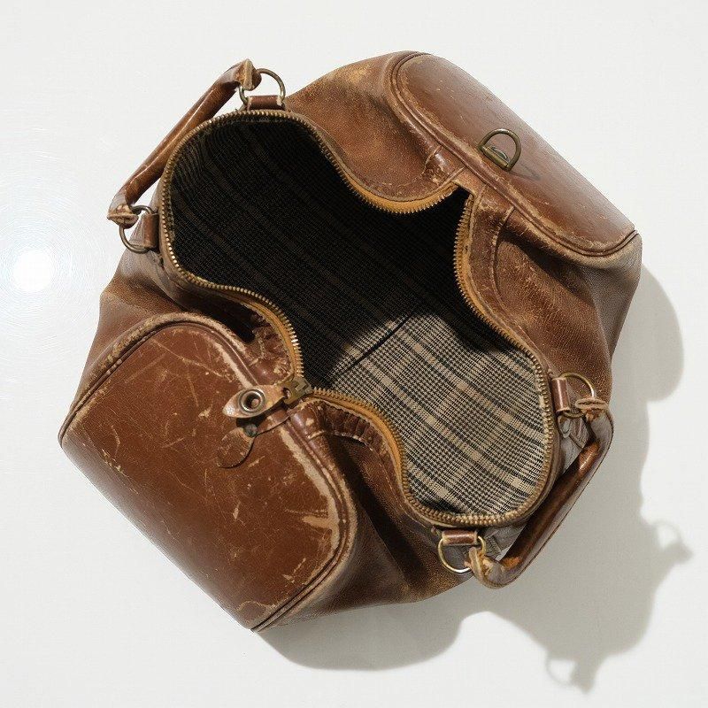 1920's TALON HOOKLESS LEATHER BOSTON BAG