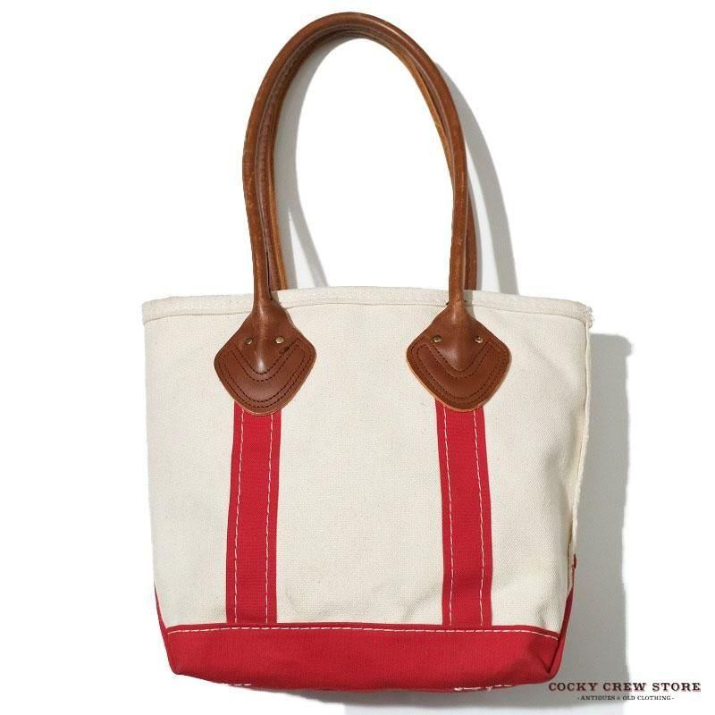 1980's L.L.BEAN LEATHER HANDLE TOTE BAG