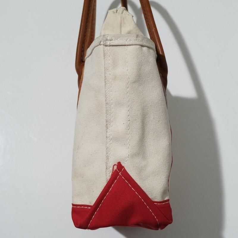 1980's L.L.BEAN LEATHER HANDLE TOTE BAG