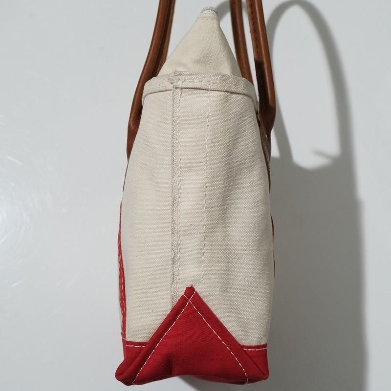 1980's L.L.BEAN LEATHER HANDLE TOTE BAG