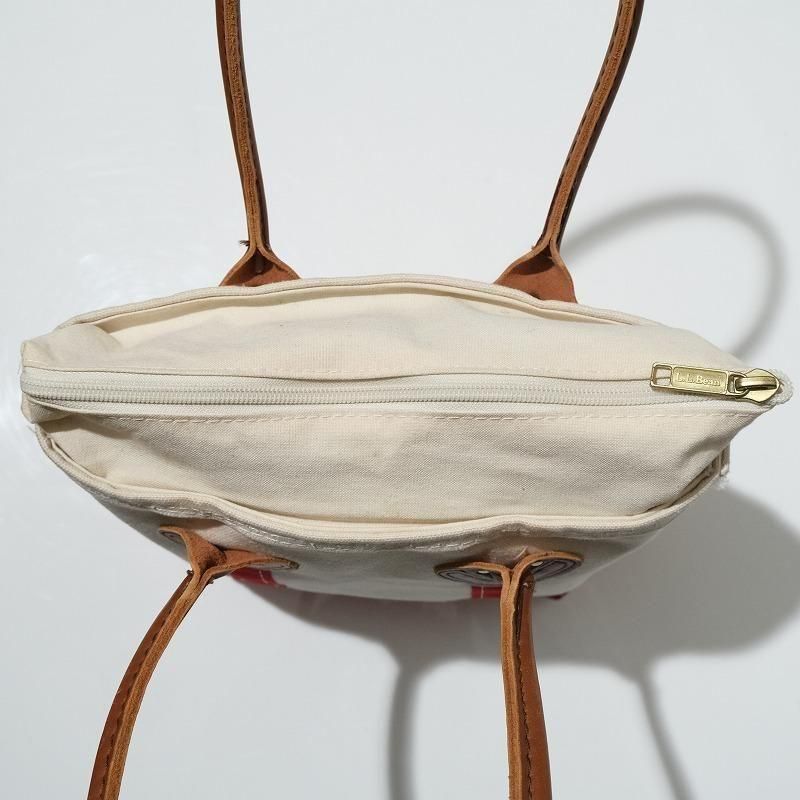 1980's L.L.BEAN LEATHER HANDLE TOTE BAG