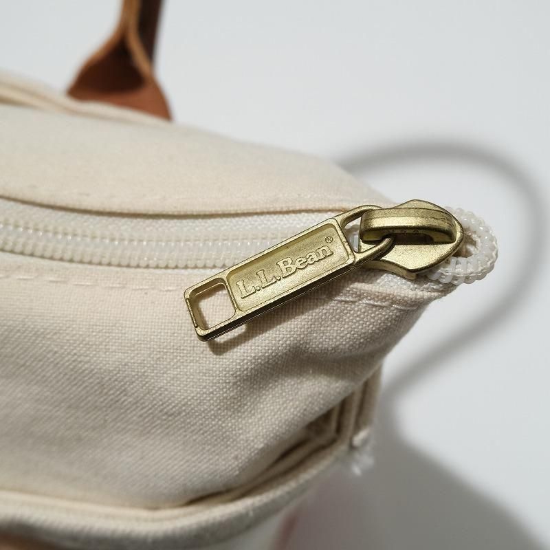 1980's L.L.BEAN LEATHER HANDLE TOTE BAG