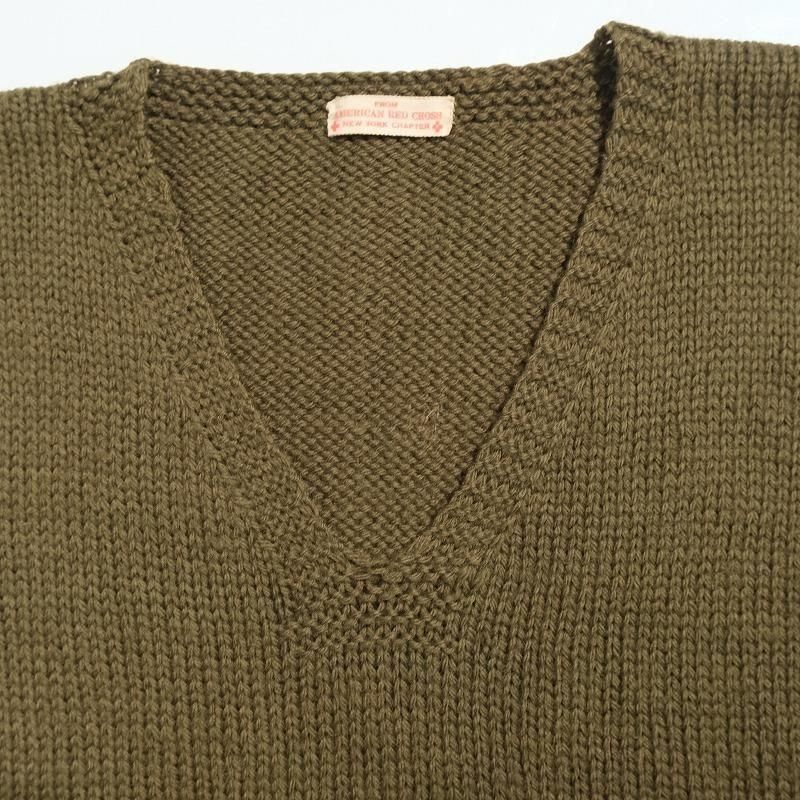 1940's WW2 AMERICAN RED CROSS KNIT VEST