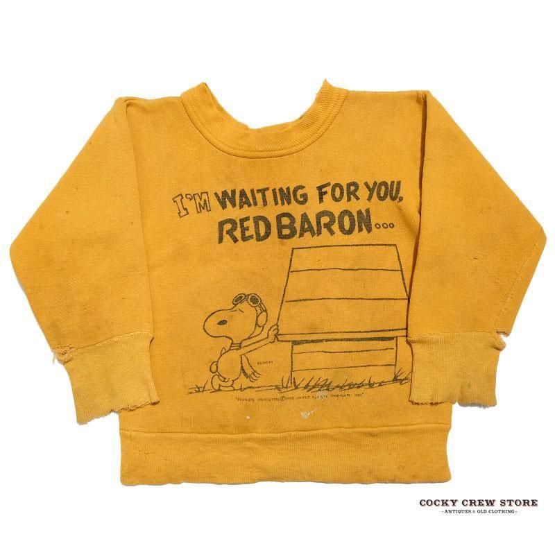 1960's SNOOPY FLYING ACE KID'S SWEAT
