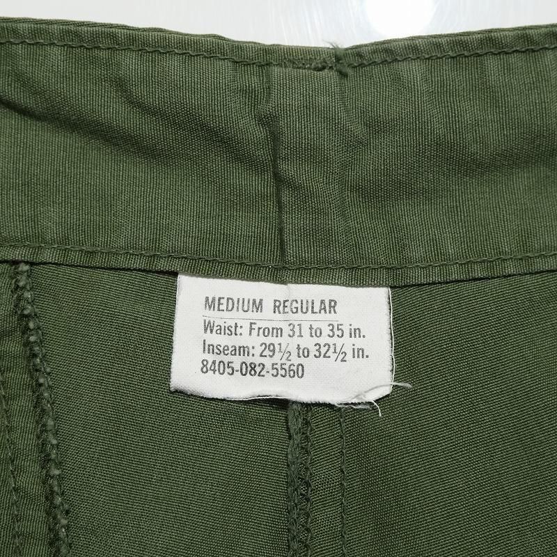 1960's U.S.ARMY JUNGLE FATIGUE PANTS (M/R)