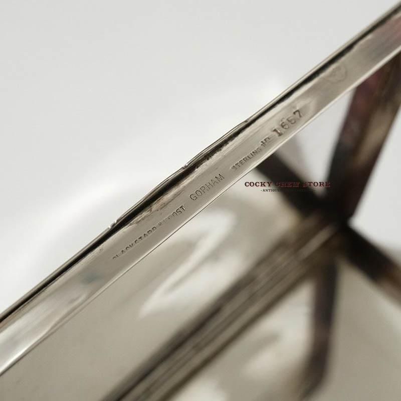 1920's ANTIQUE SILVER CARD CASE