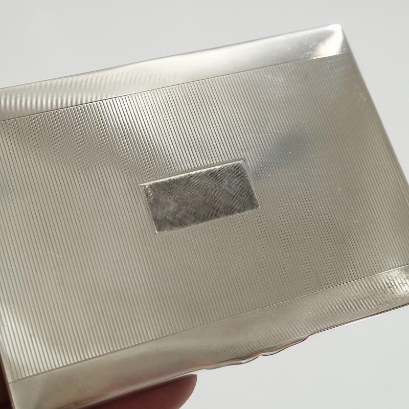 1920's ANTIQUE SILVER CARD CASE