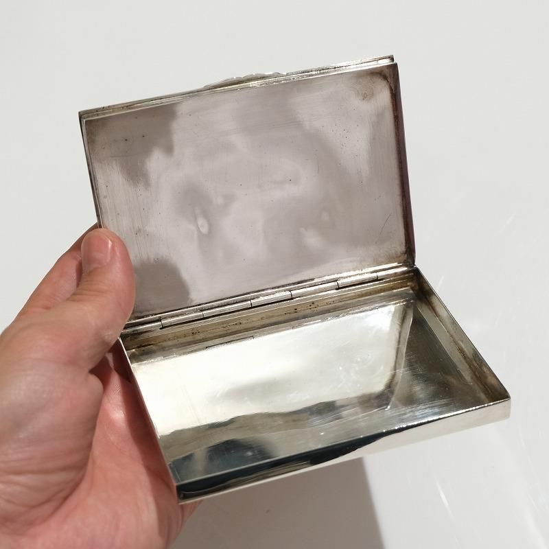 1920's ANTIQUE SILVER CARD CASE