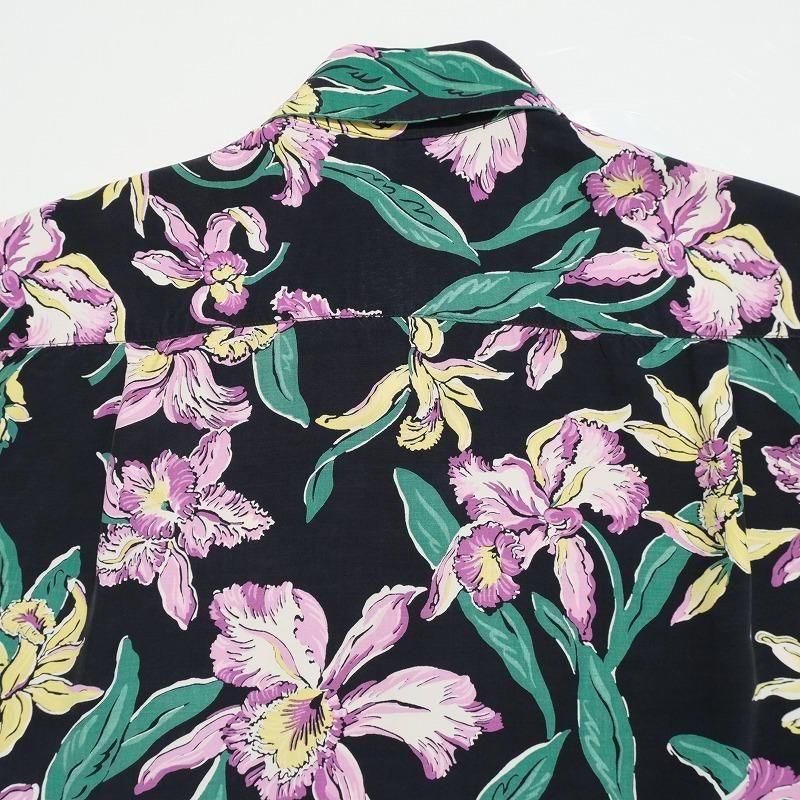 1940's LAUHALA FLOWER / BOTANICAL PATTERN HAWAIIAN SHIRT