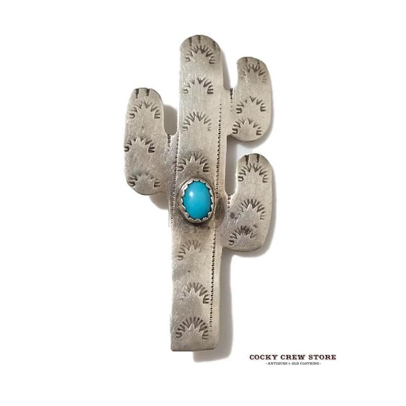 VINTAGE NAVAJO CACTUS PIN