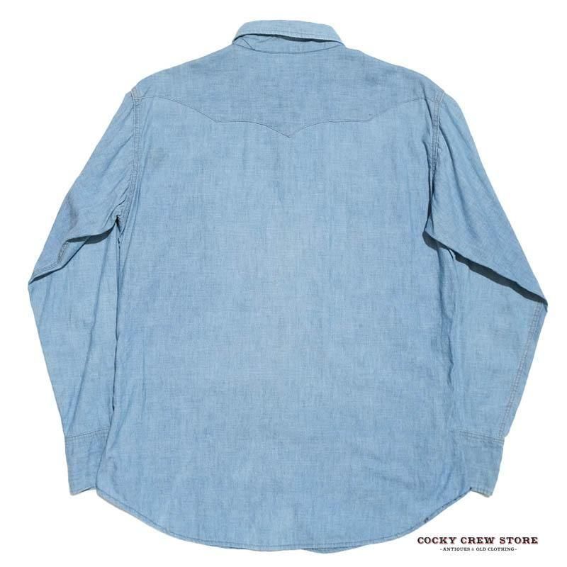 1960's WRANGLER CHAMBRAY WESTERN SHIRT