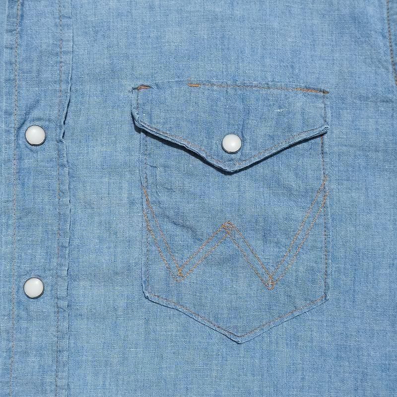 1960's WRANGLER CHAMBRAY WESTERN SHIRT