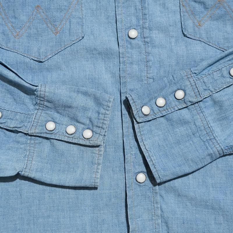 1960's WRANGLER CHAMBRAY WESTERN SHIRT