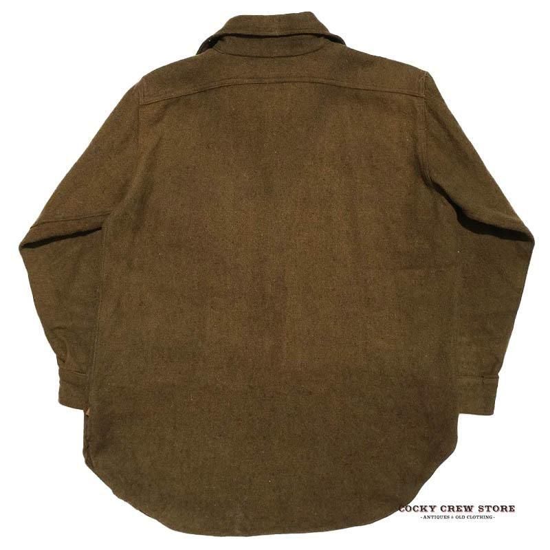 1910's CUSTOM MADE PULLOVER WORK SHIRT (RARE FABRIC)