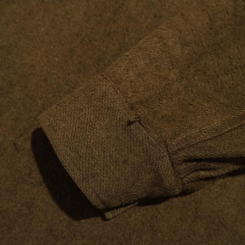 1910's CUSTOM MADE PULLOVER WORK SHIRT (RARE FABRIC)