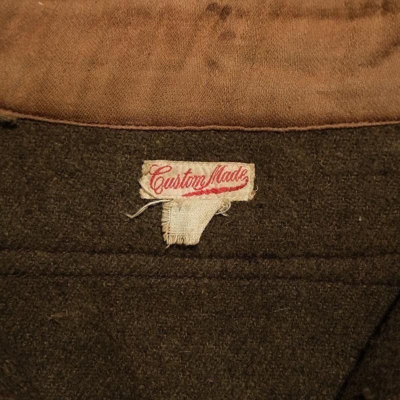 1910's CUSTOM MADE PULLOVER WORK SHIRT (RARE FABRIC)