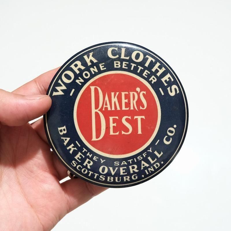 1920's BAKER OVERALL CO. AD MIRROR