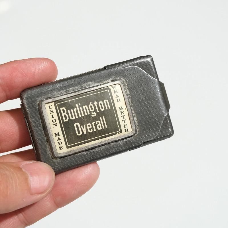 1930's BURLINGTON OVERALL AD MATCH CASE
