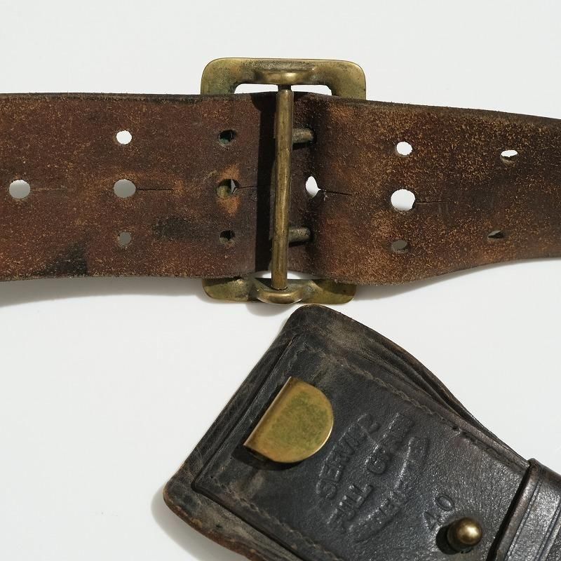 1910's WW1 U.S.MILITARY LEATHER BELT