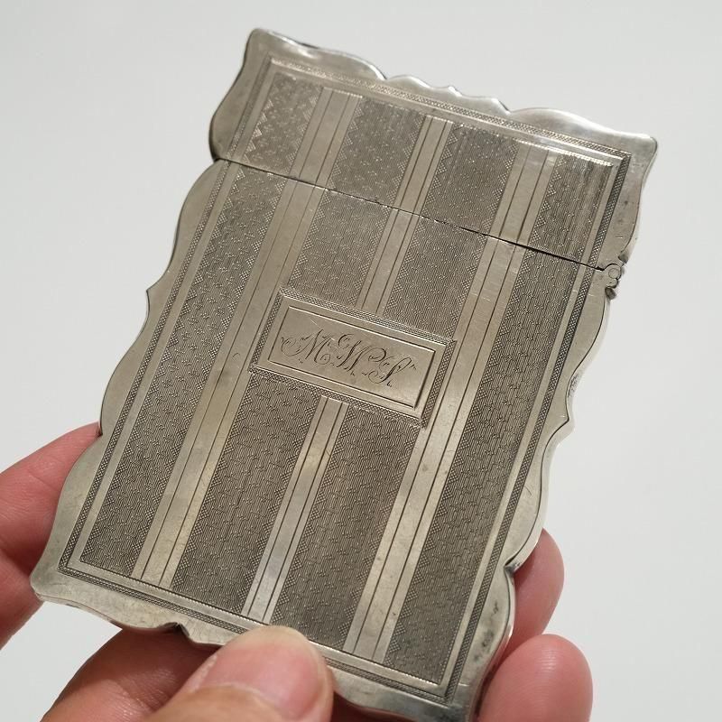 1910's ANTIQUE SILVER CARD CASE