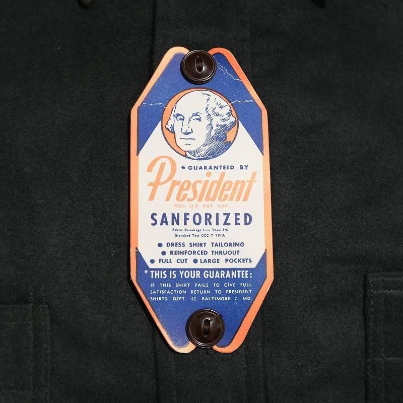 1940's PRESIDENT FLANNEL WORK SHIRT