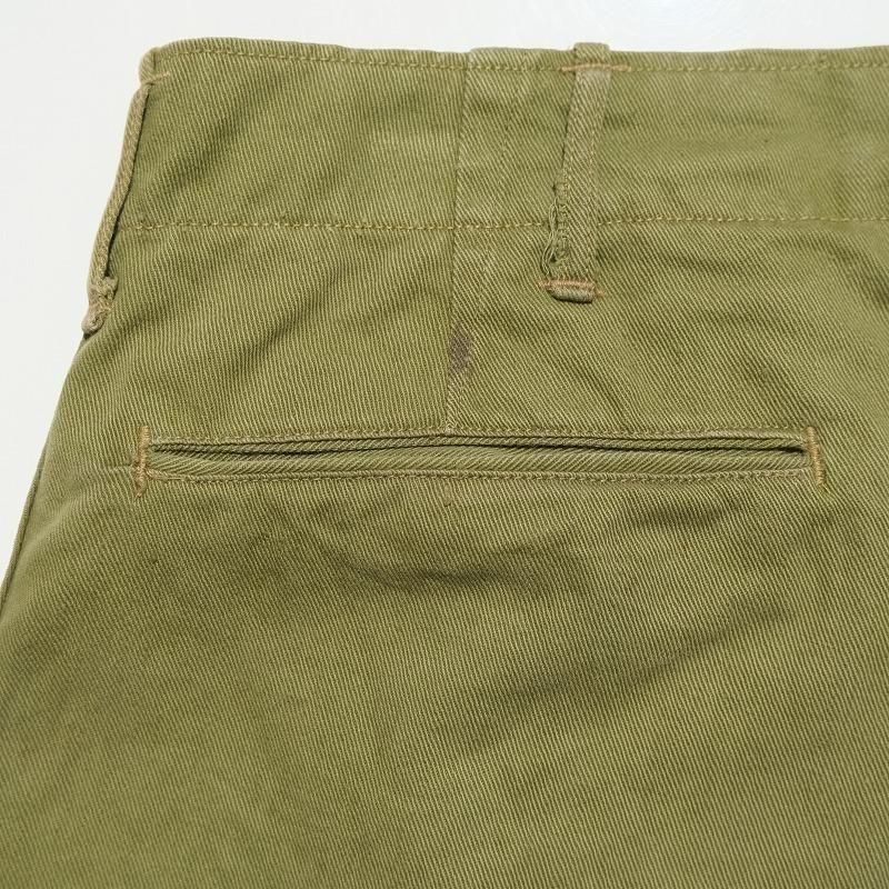 1940's BSA OLIVE GREEN CHINO TROUSERS