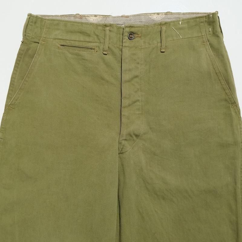 1940's BSA OLIVE GREEN CHINO TROUSERS