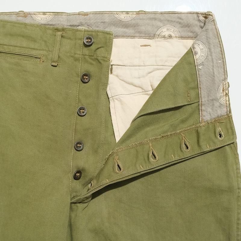 1940's BSA OLIVE GREEN CHINO TROUSERS