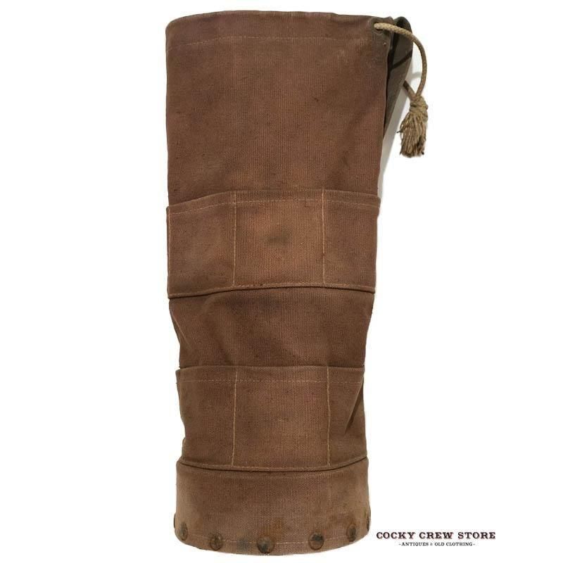 1910's BROWN CANVAS BAG