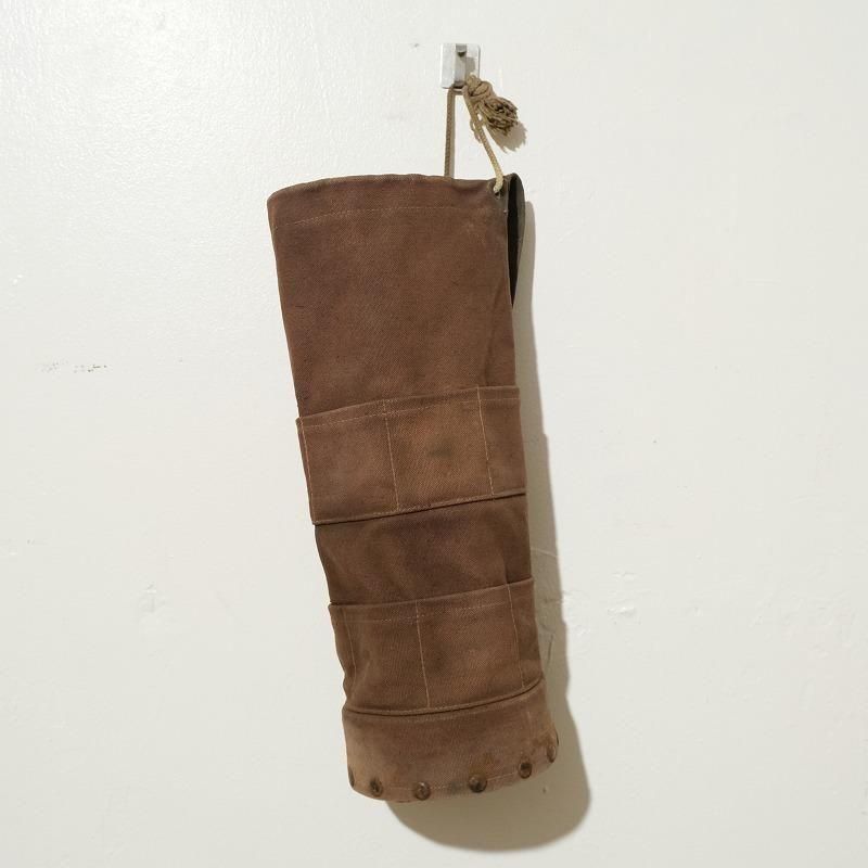 1910's BROWN CANVAS BAG