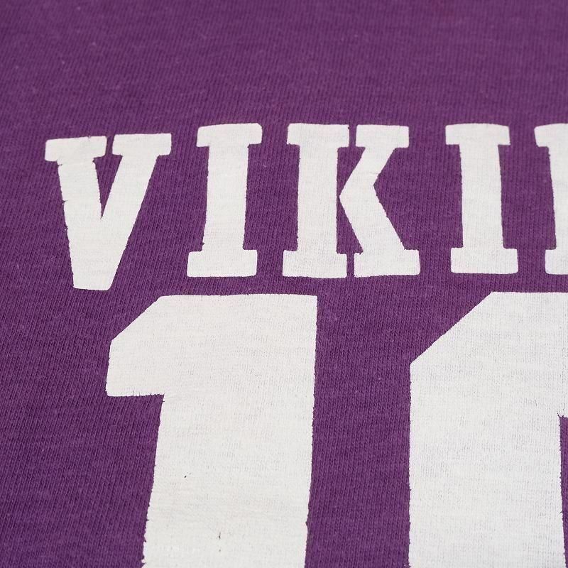 1970's CHAMPION FOOTBALL T-SHIRT (VIKINGS 10)