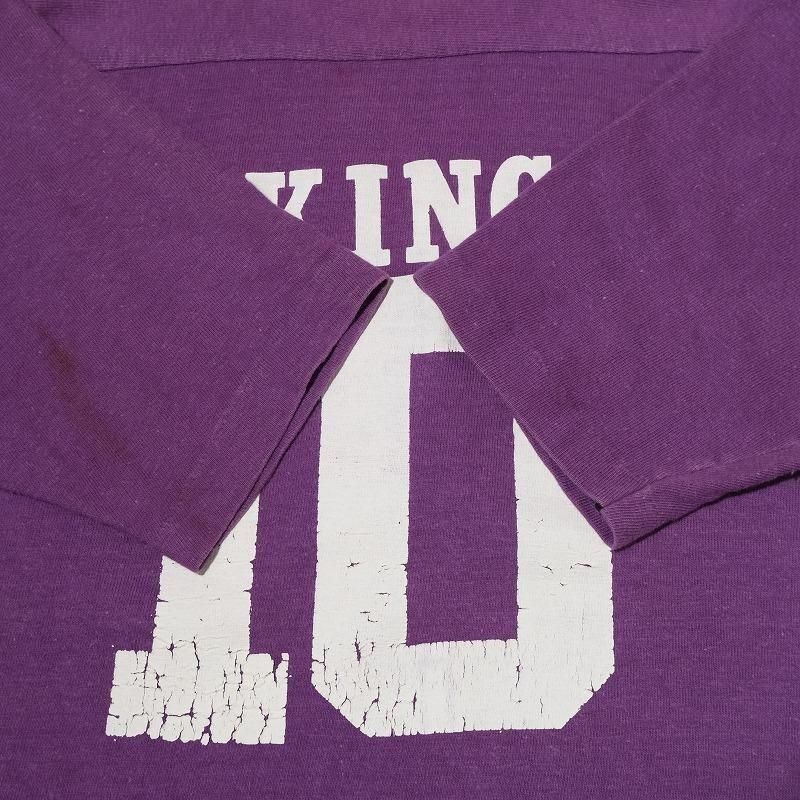 1970's CHAMPION FOOTBALL T-SHIRT (VIKINGS 10)