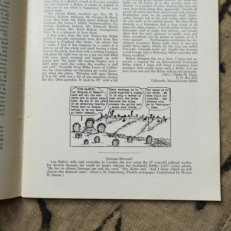 1970's CACTUS AND SUCCULENT JOURNAL