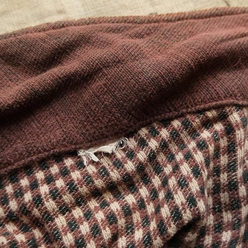 1930's DOUBLE BREASTED COTTON BLANKET GOWN