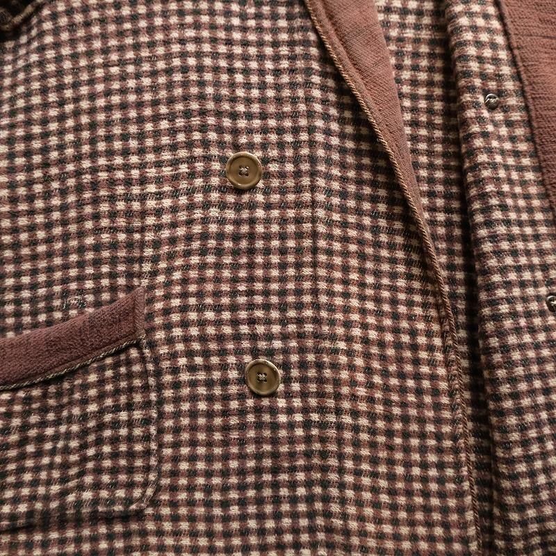 1930's DOUBLE BREASTED COTTON BLANKET GOWN