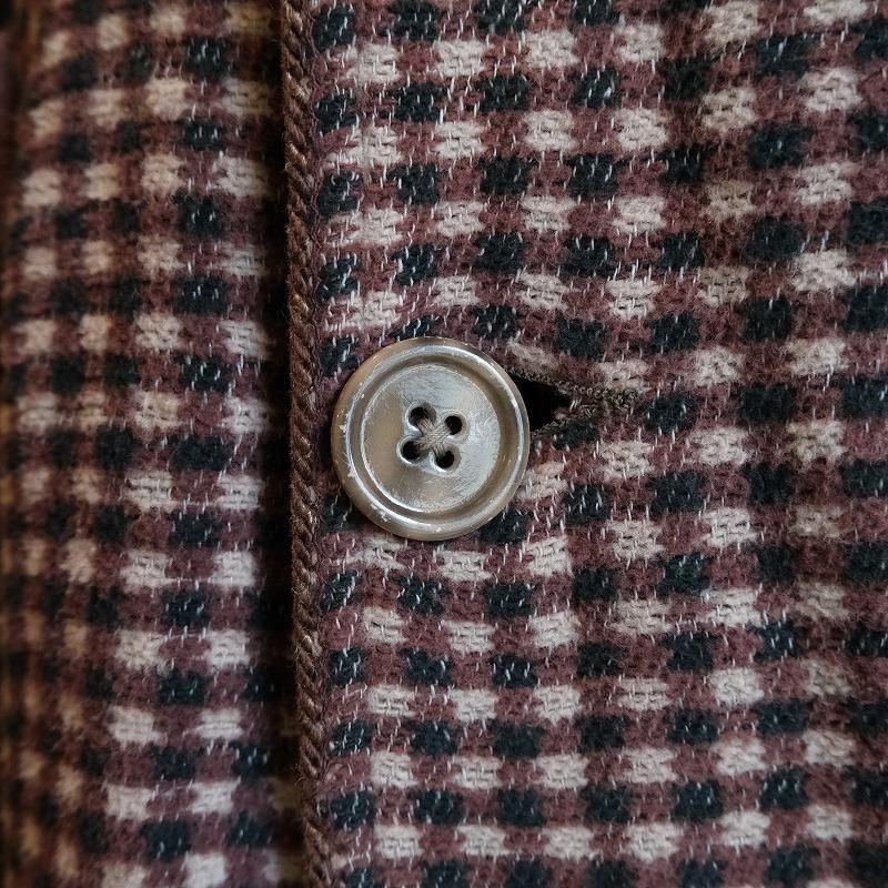 1930's DOUBLE BREASTED COTTON BLANKET GOWN