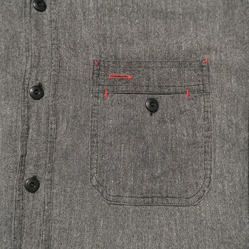 1940's BLACK CHAMBRAY WORK SHIRT
