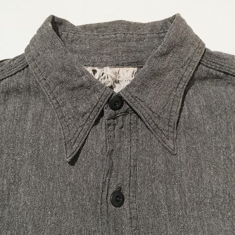 1940's BLACK CHAMBRAY WORK SHIRT