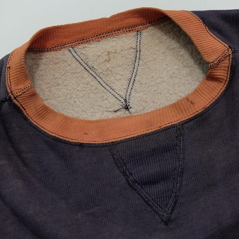 1930's Two Tone Felt Lettering Double Face Sweat Shirt (ILLINOIS)