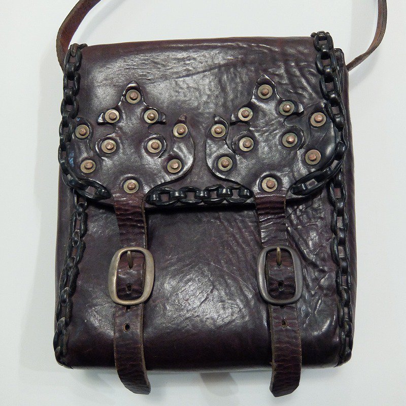 1930's Saddle Leather Shoulder Bag