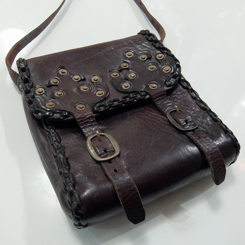 1930's Saddle Leather Shoulder Bag
