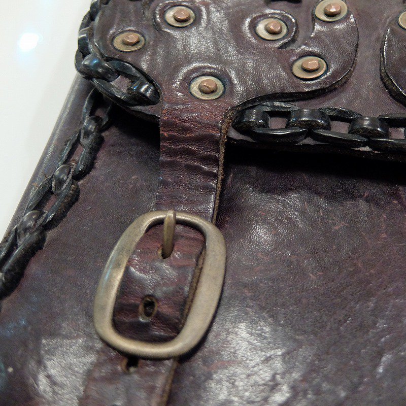 1930's Saddle Leather Shoulder Bag